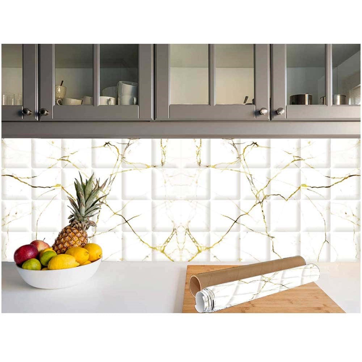 Mutfak Tezgah Arası Yapışkanlı Folyo 