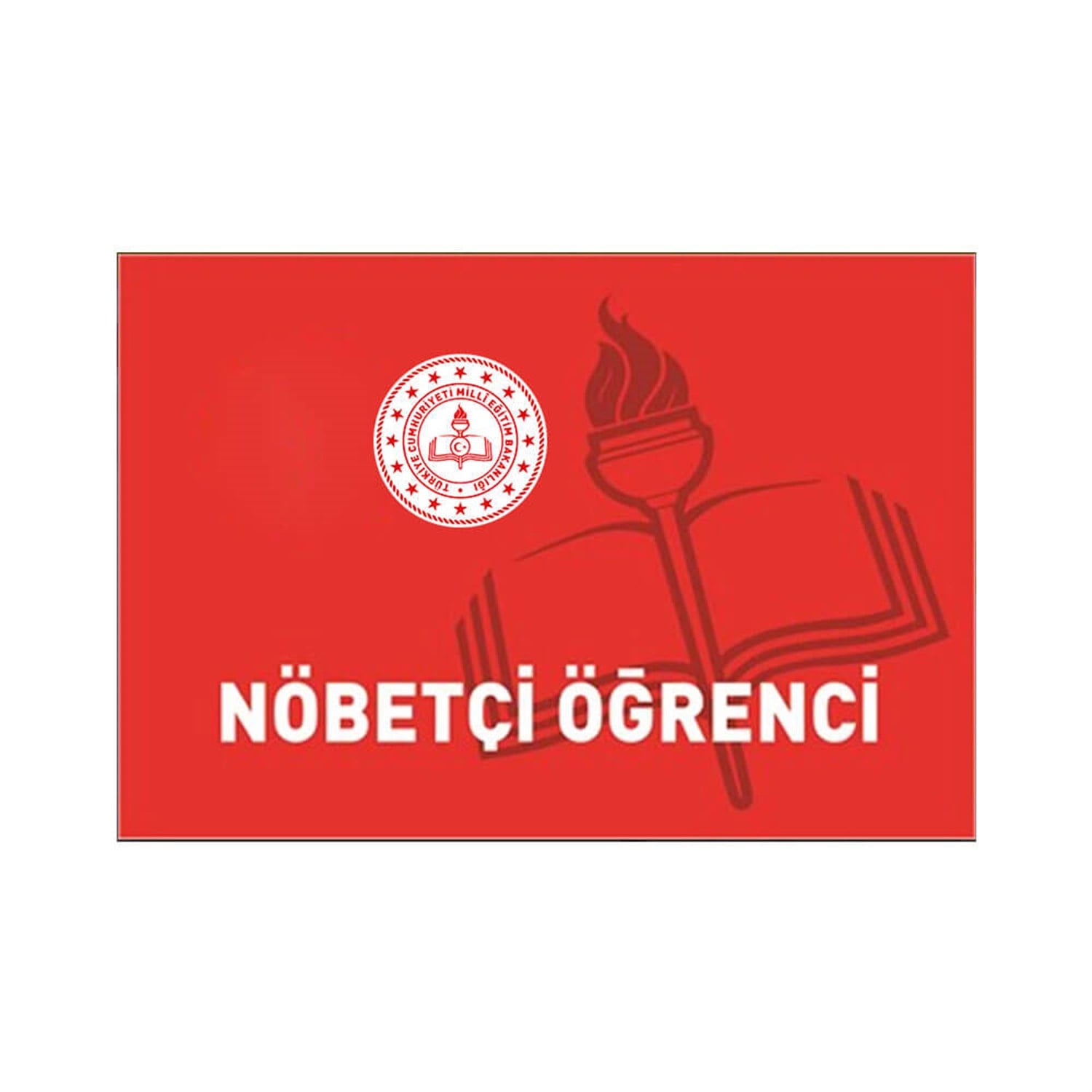 Nöbetçi Öğrenci Kartı (Pvc - Nöb.Öğr.Yazılı Kurdela)