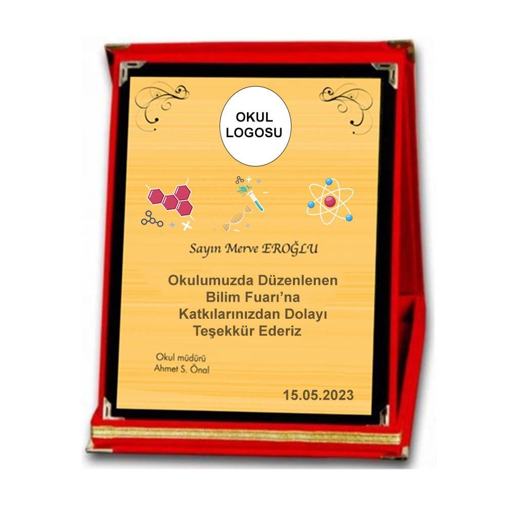 orktbtkplkt3Bilim Fuarı Plaket (12x16)Genel PlaketlerOkularenkkat
