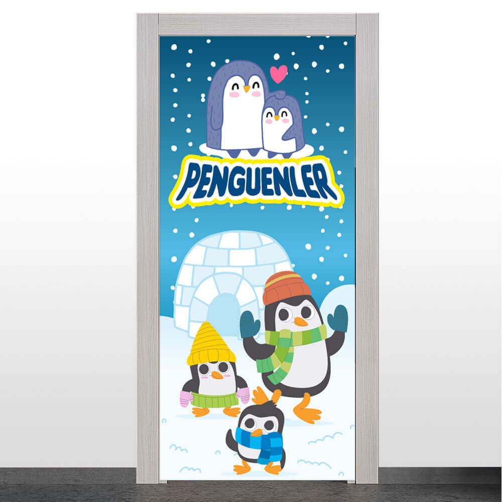 Penguenler-1 Kapı Giydirme