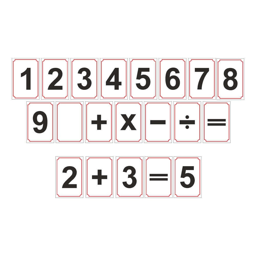 Rakamlar ve Matematik İşaretleri Magneti (75 Parça)