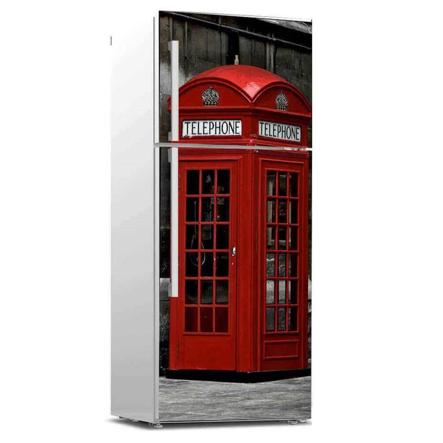 Telefon Kulübesi Buzdolabı Sticker Kaplama  