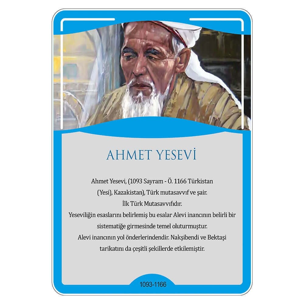 Türk Büyükleri - Ahmet Yesevi Afişi