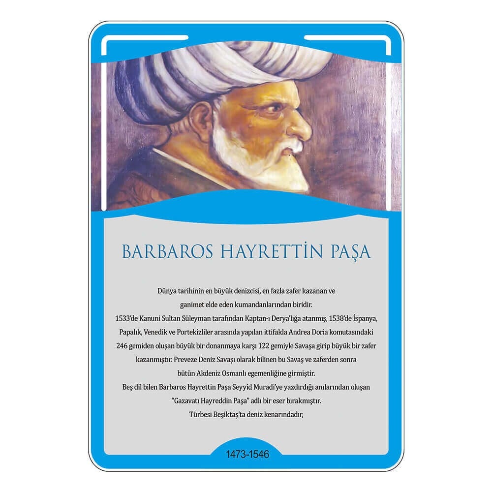Türk Büyükleri - Barbaros Hayrettin Paşa Afişi