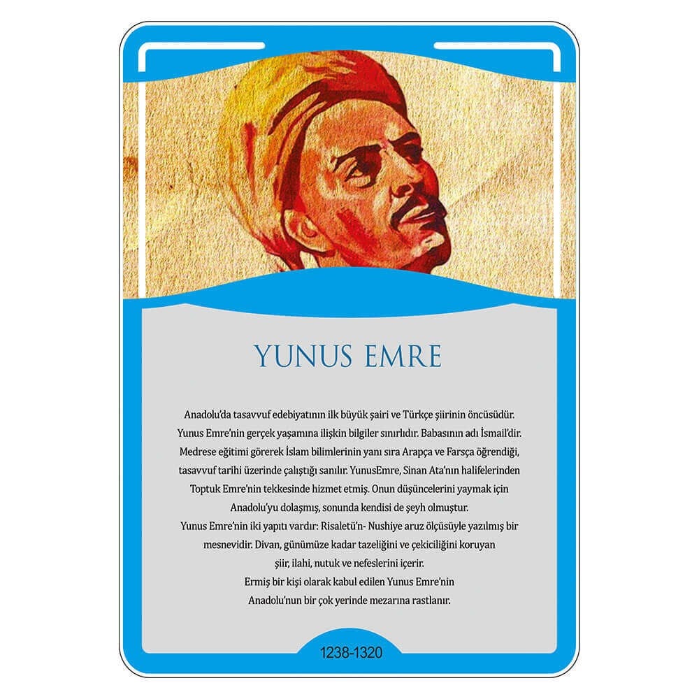 Türk Büyükleri - Yunus Emre Afişi