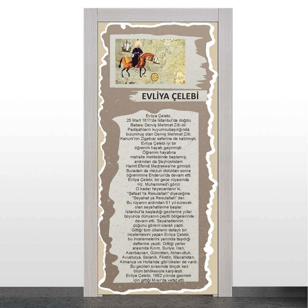 Türk Büyükleri Kapı Giydirme (Evliya Çelebi)