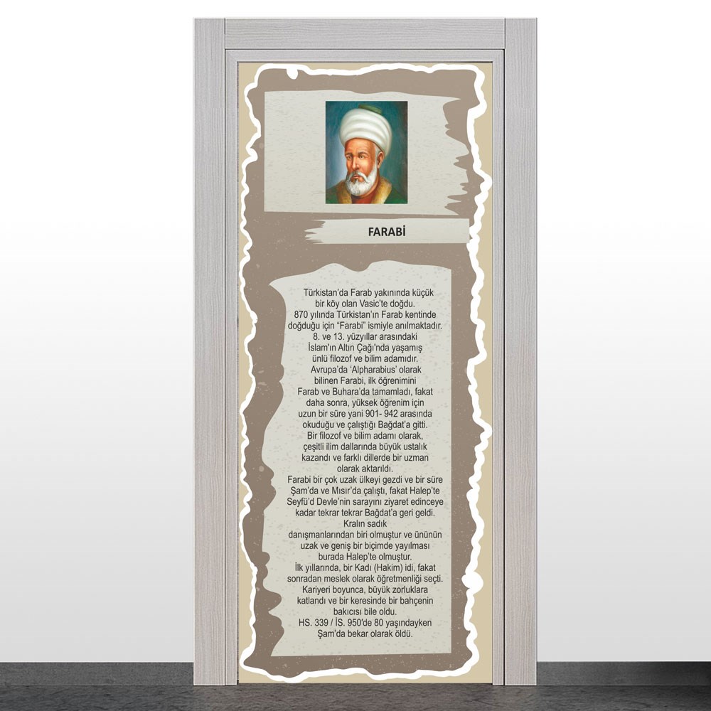 Türk Büyükleri Kapı Giydirme (Farabi)