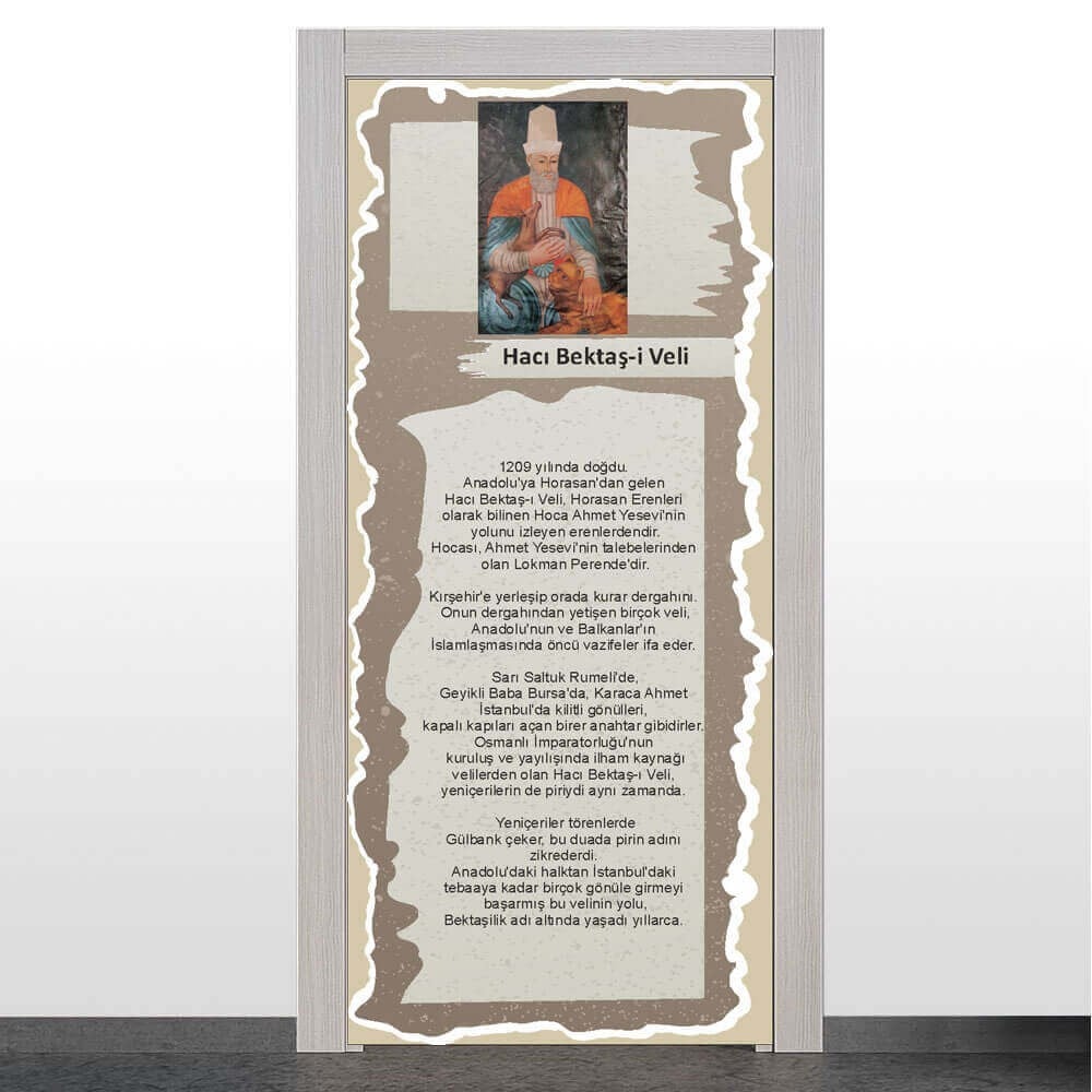 Türk Büyükleri Kapı Giydirme (Hacı Bektaş-ı Veli)