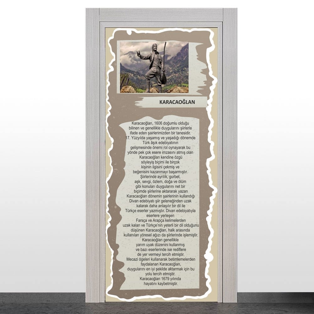 Türk Büyükleri Kapı Giydirme (Karacaoğlan)