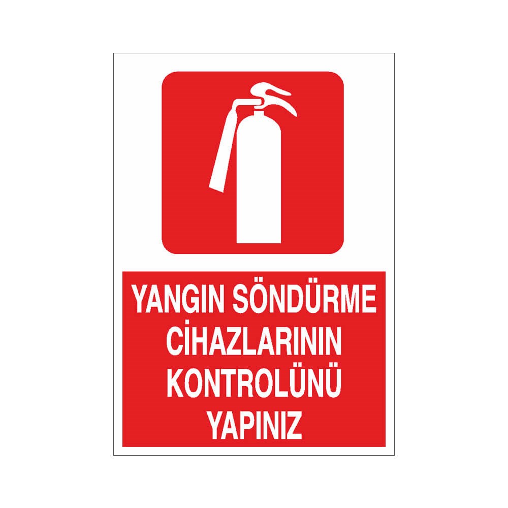 Yangın Söndürme Cihaz Kontrolü