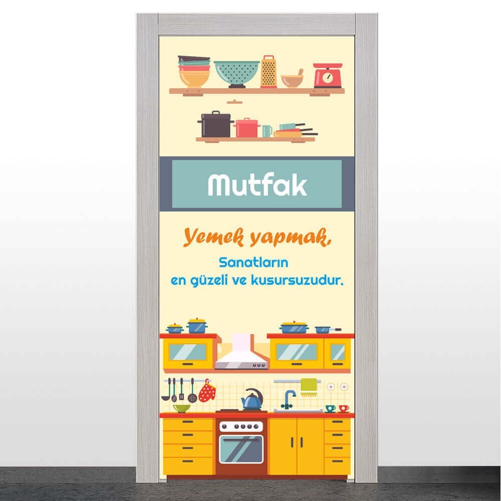 Yemek Yapmak Sanattır  ( Mutfak Kapı Giydirme )