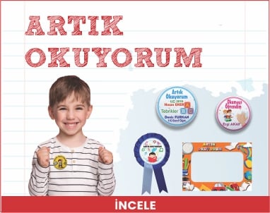 Artık okuyorum Ürünleri Madalya Rozet vb. Okularenkkat'ta