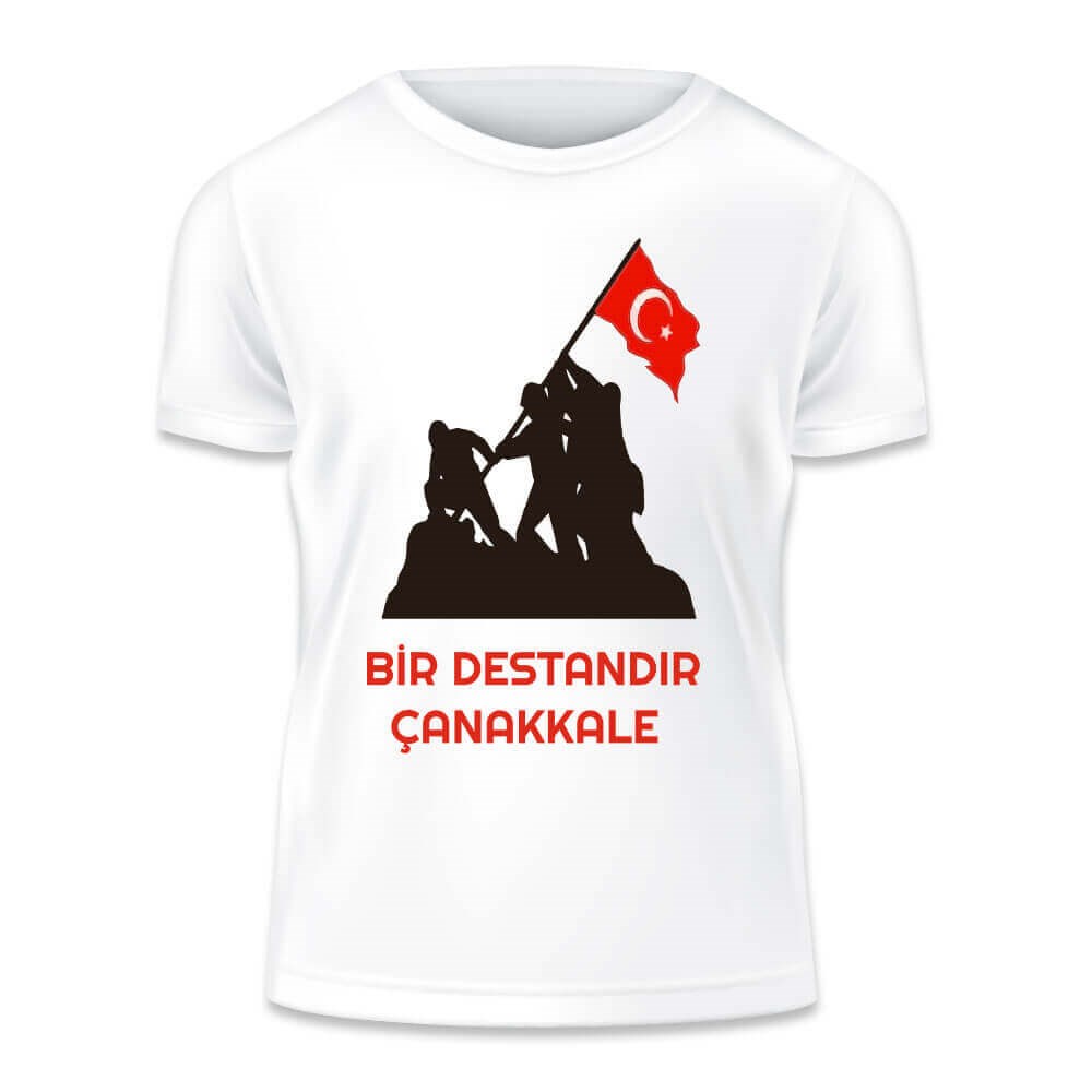 18 Mart Çanakkale Baskılı Tişörtü