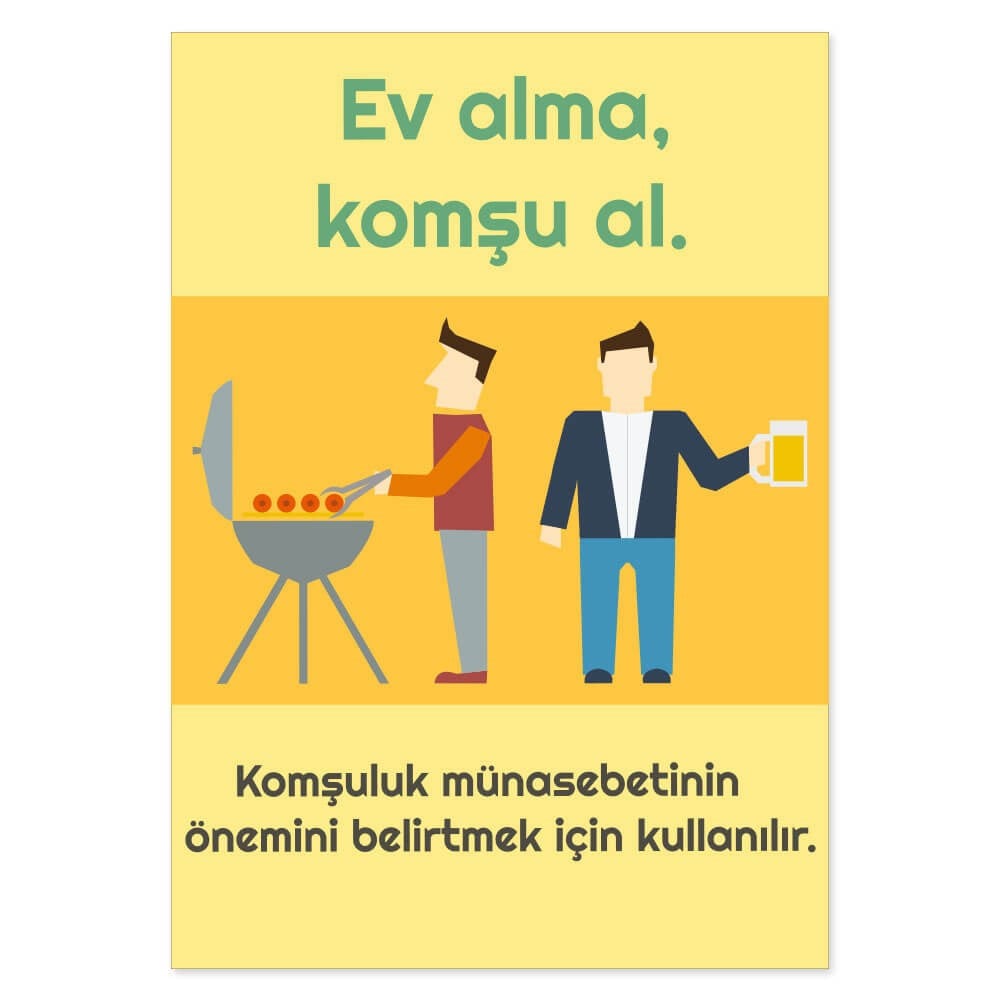  Komşuluk ( Değerler Eğitimi Afişi )