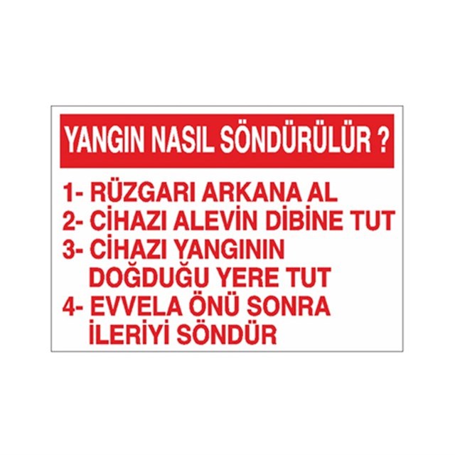 Yangın Nasıl Söndürülür