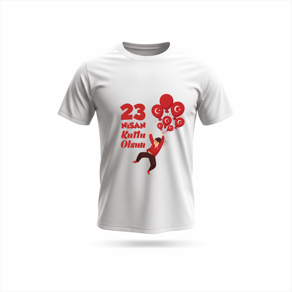 23BT01023 Nisan Tişörtü23 Nisan TişörtleriOkularenkkat