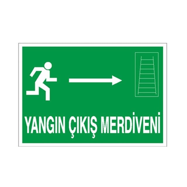 Yangın Çıkış Merdiveni Sağ Ok