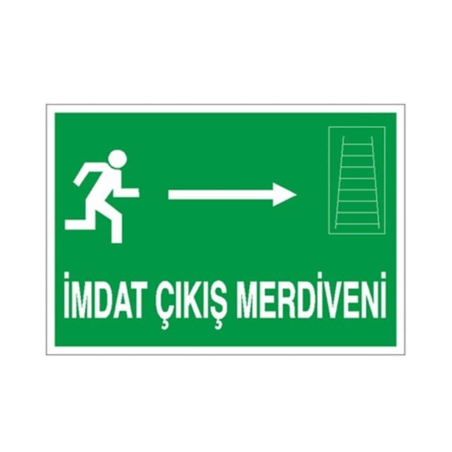 İmdat Çıkış Merdiveni Sağ Ok