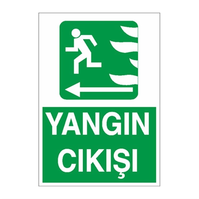 Yangın Çıkışı Sol Ok