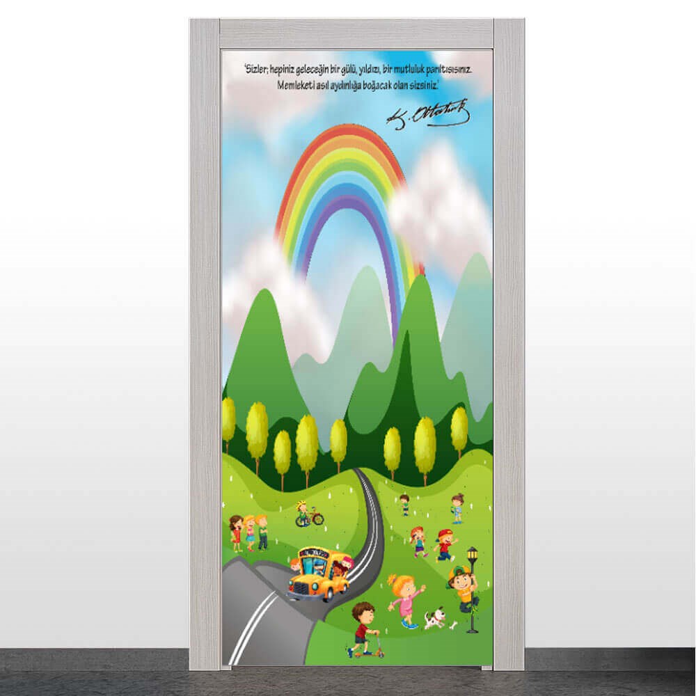 Anaokulu Kapı Giydirme