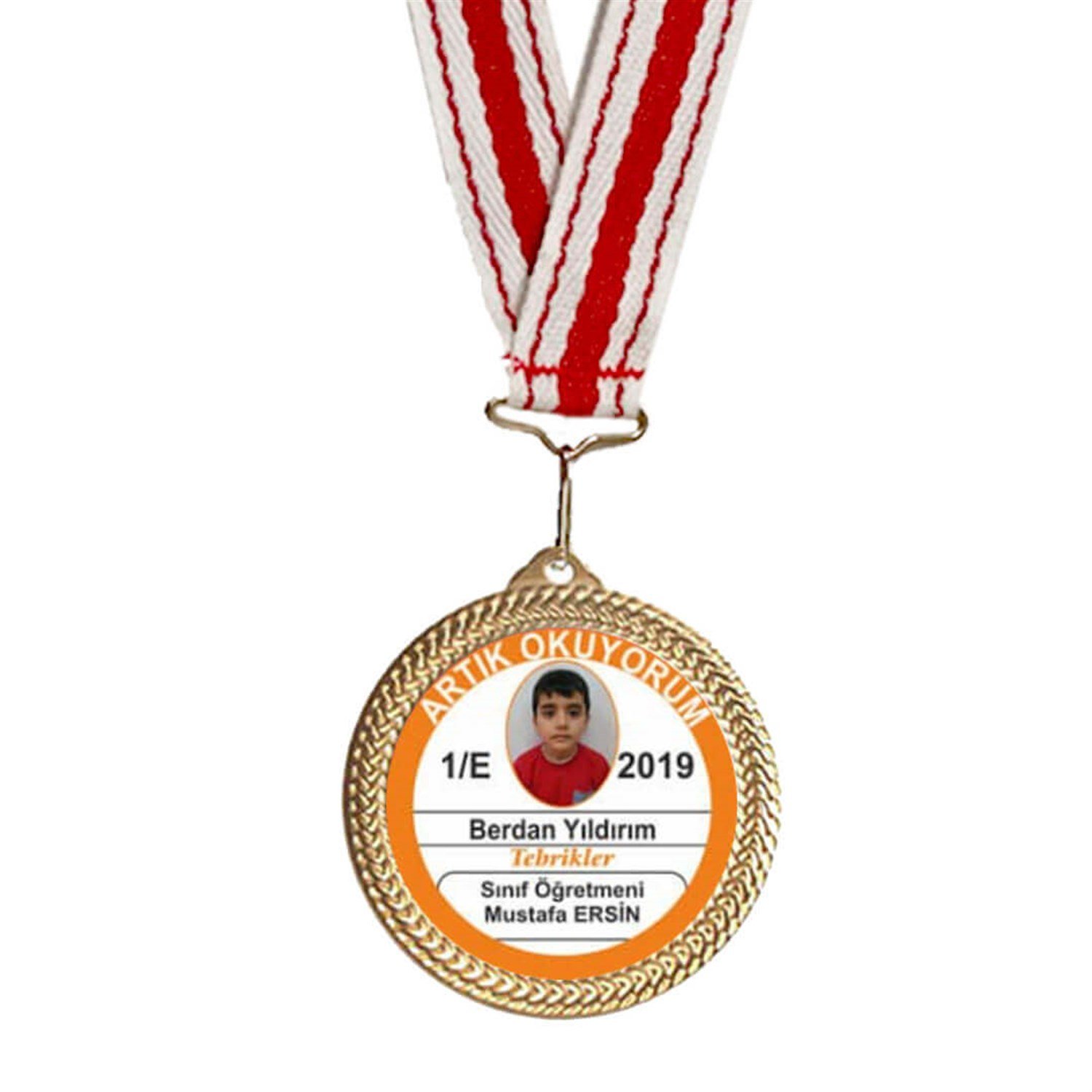 Artık Okuyorum Madalyası 10 (İsimli-Resimli)