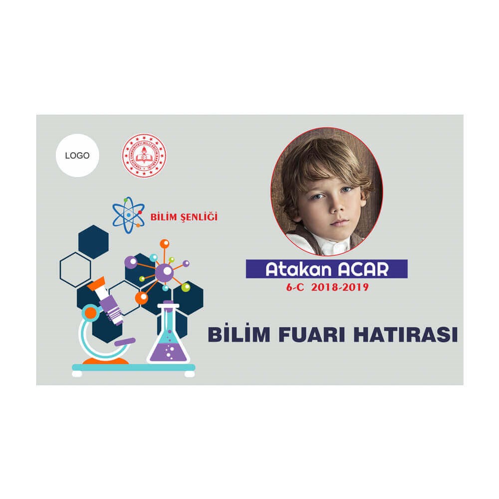 Bilim Fuarı Hatıra Magneti (Resimli - İsimli)