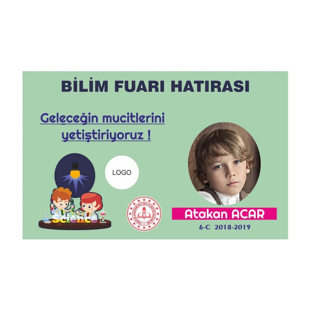 Bilim Fuarı Hatıra Magneti (Resimli - İsimli)