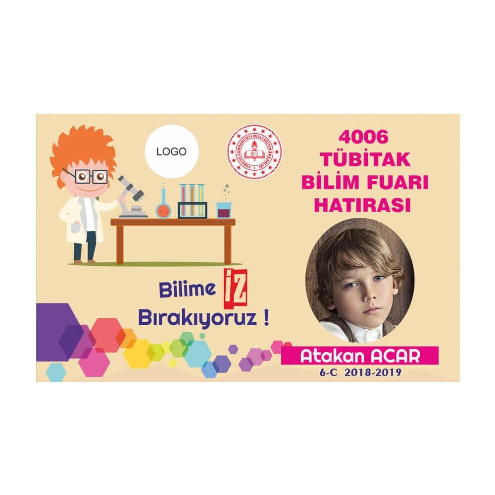 Bilim Fuarı Hatıra Magneti (Resimli - İsimli)