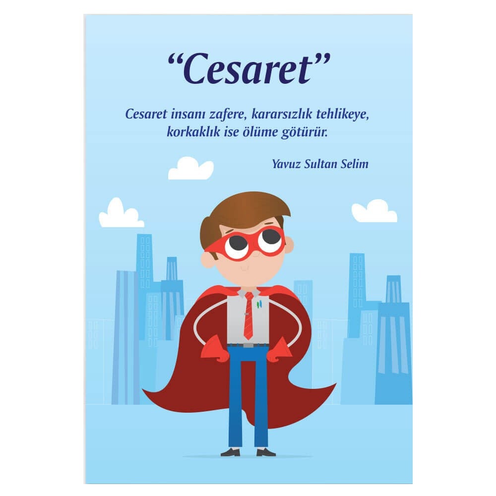 Değerler Eğitimi Afişi (Cesaret)