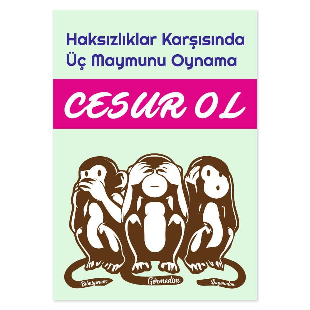 Değerler Eğitimi Afişi (Cesaret)