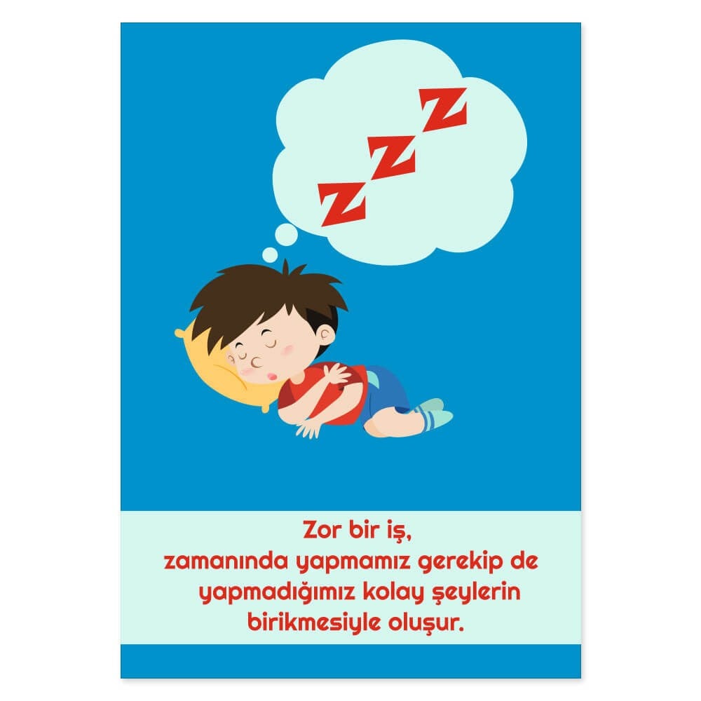 Değerler Eğitimi Afişi (Düzenli Olmak)