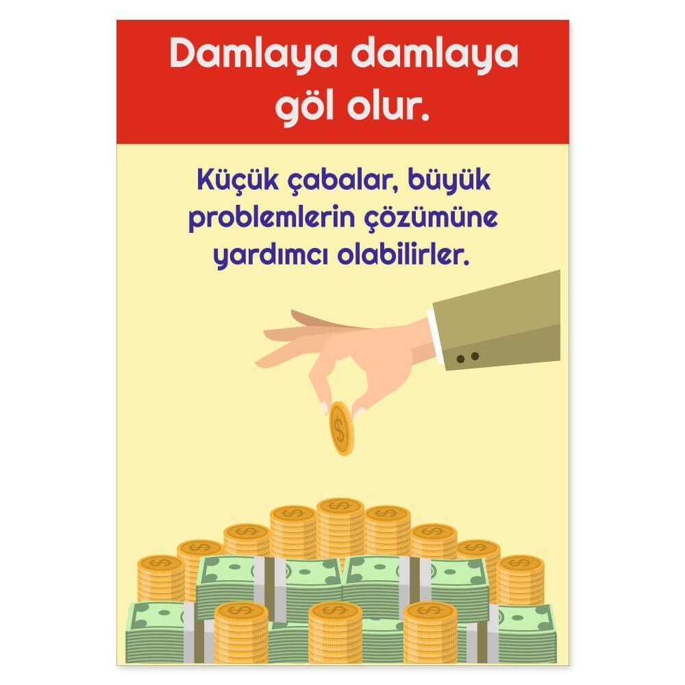 Değerler Eğitimi Afişi (Tasarruf)