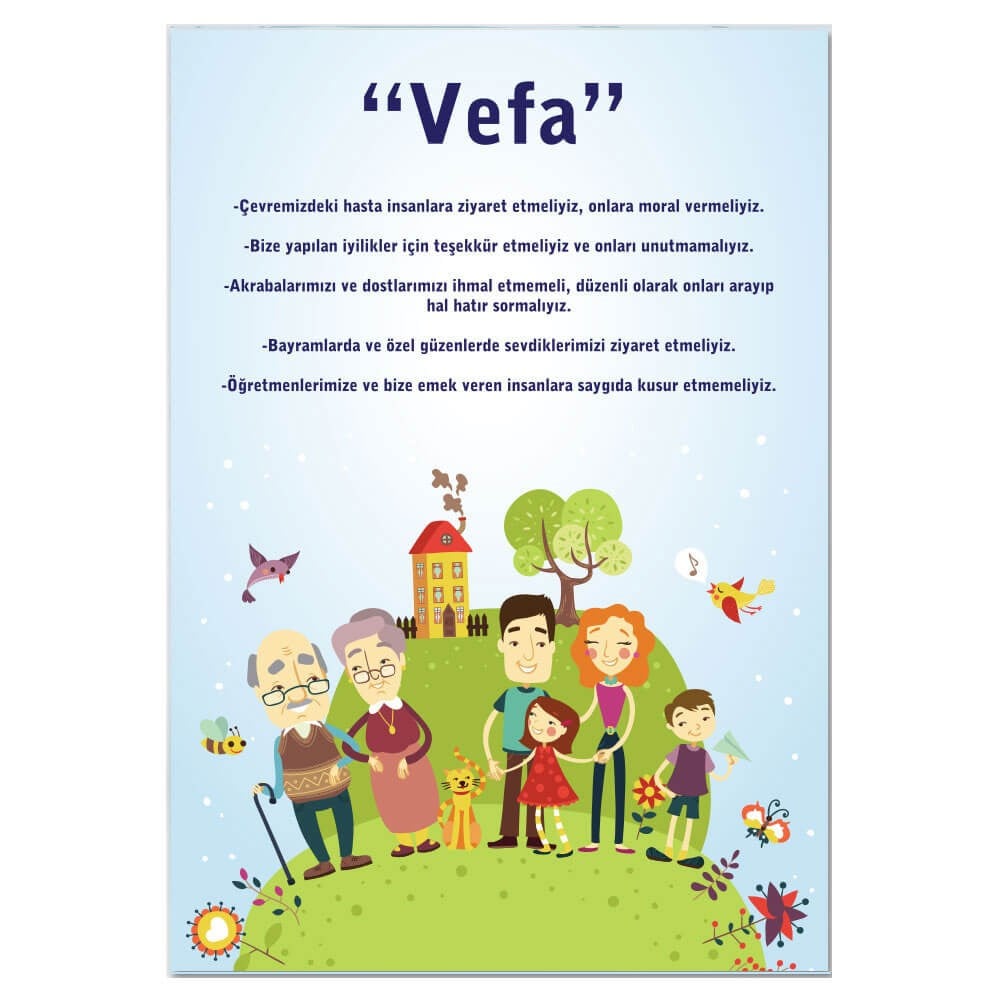 Değerler Eğitimi Afişi (Vefa)