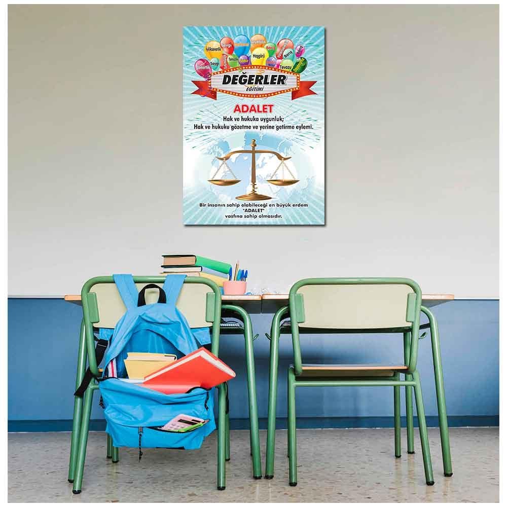 dgr2Adalet Ders Afişi DeğerlerimizDeğerler Eğitimi AfişleriOkularenkkat