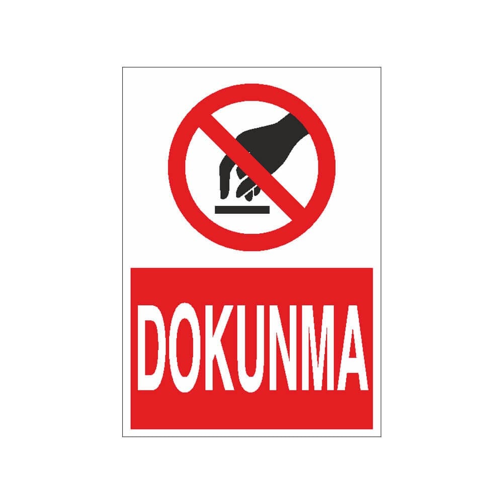 Dokunma Uyarı Yapışkanı