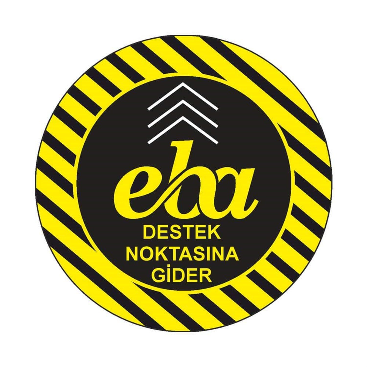 Destek Noktasına Gider Uyarı Afişi
