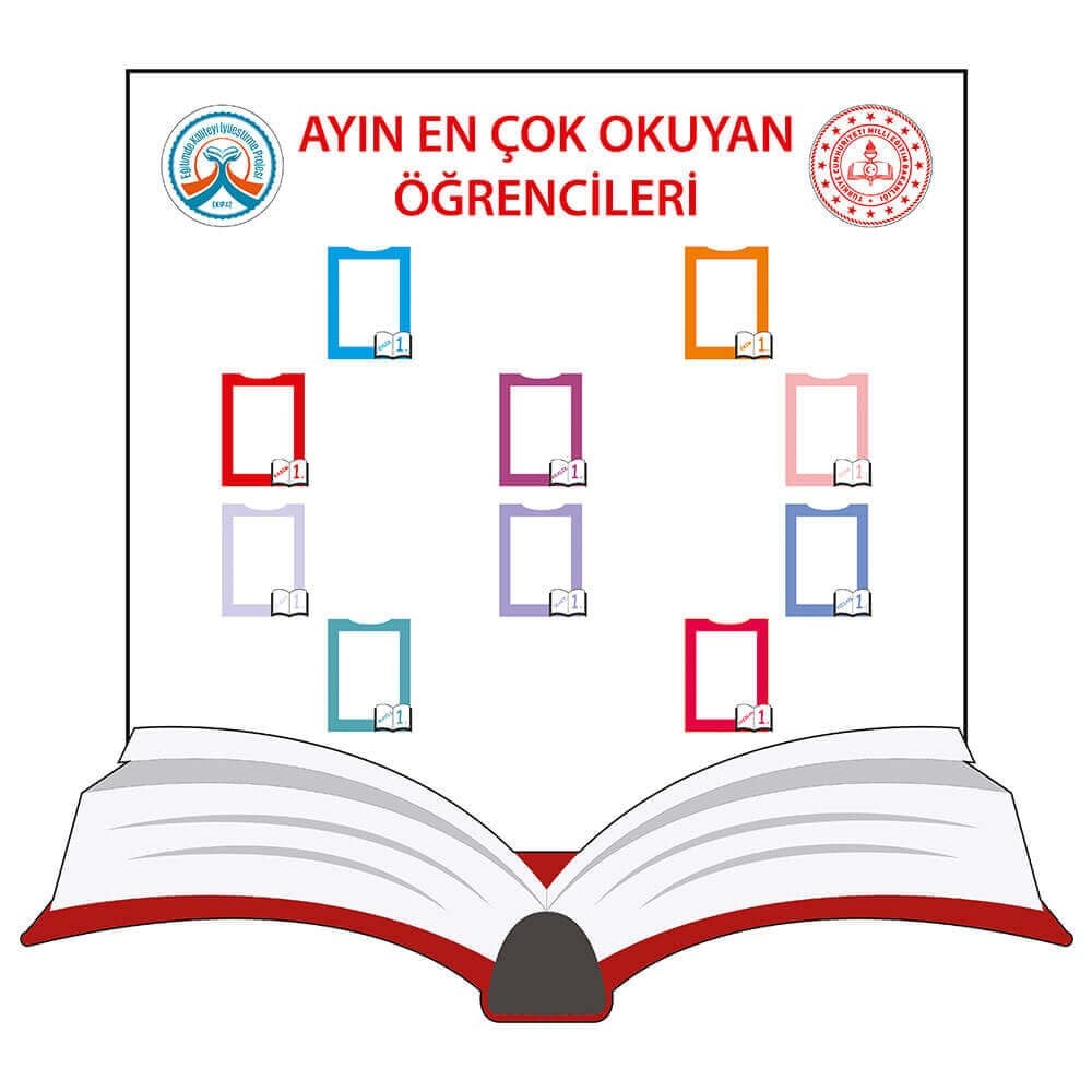 En Çok Kitap Okuyan  Öğrenci Panosu 1 Okularenkkat