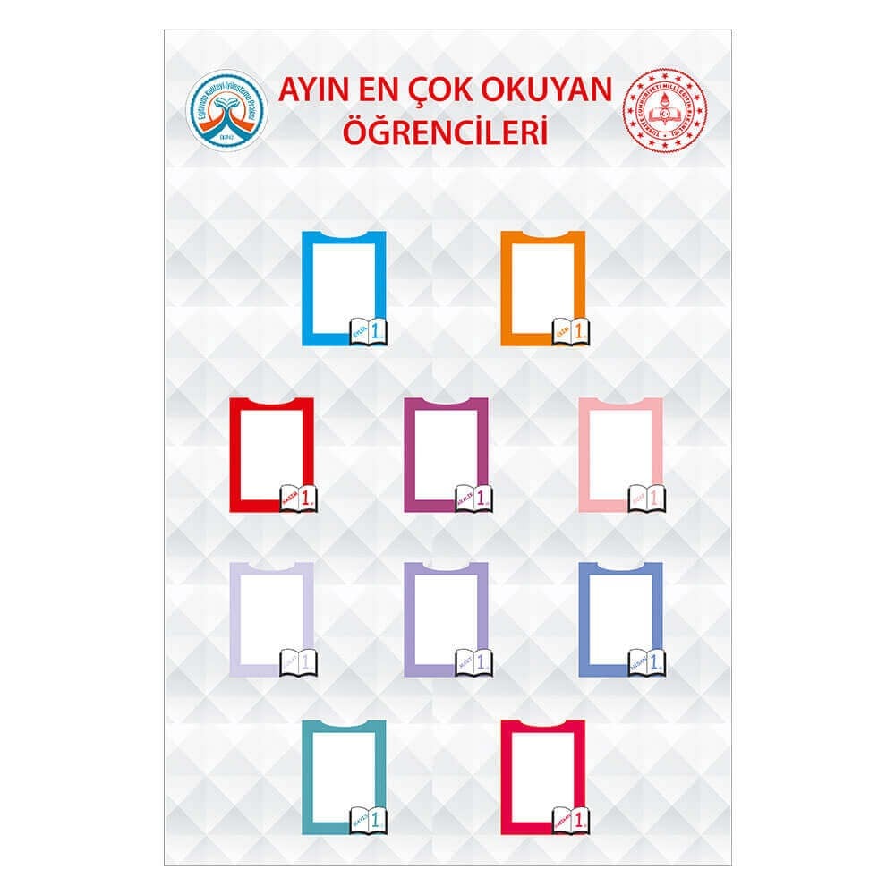 En Çok Kitap Okuyan  Öğrenci Panosu 2 Okularenkkat
