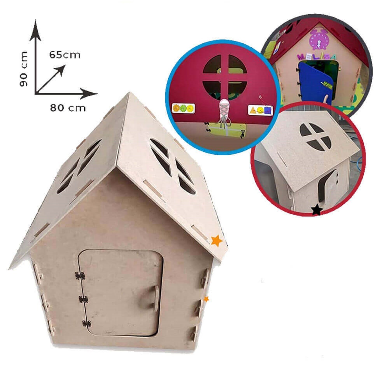 Geçmeli Ahşap Oyun Evi