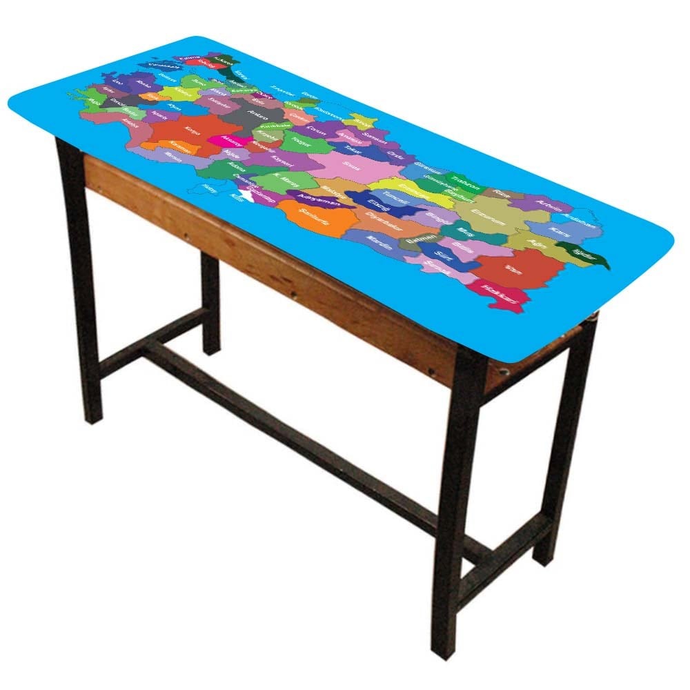 gzl52Türkiye Haritası Baskılı Gizil Öğrenme Lastikli Sıra ÖrtüsüGizil Öğrenme Baskılı Sıra ÖrtüsüOkularenkkat