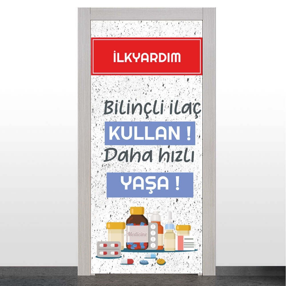 İlkyardım Odası Kapı Giydirme