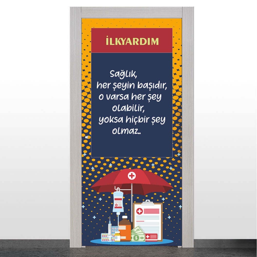 İlkyardım Odası Kapı Giydirme
