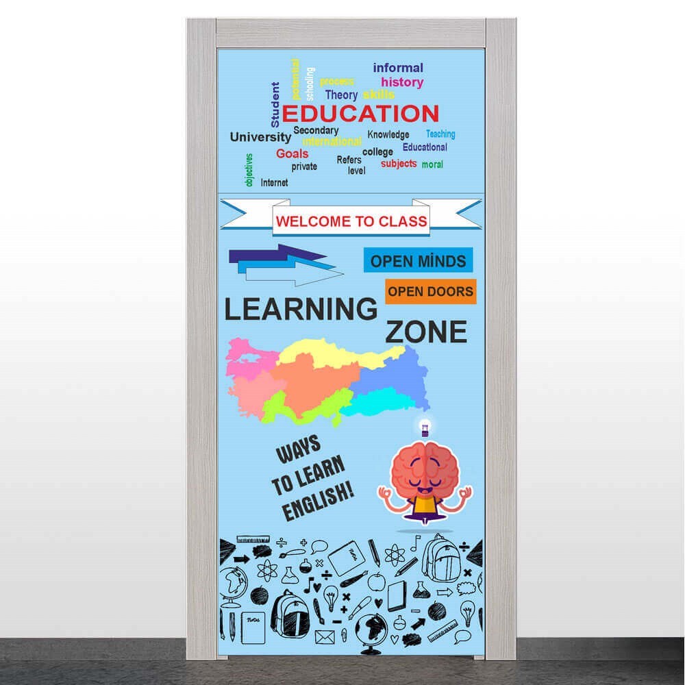 İngilizce Sınıfı Kapı Giydirme           