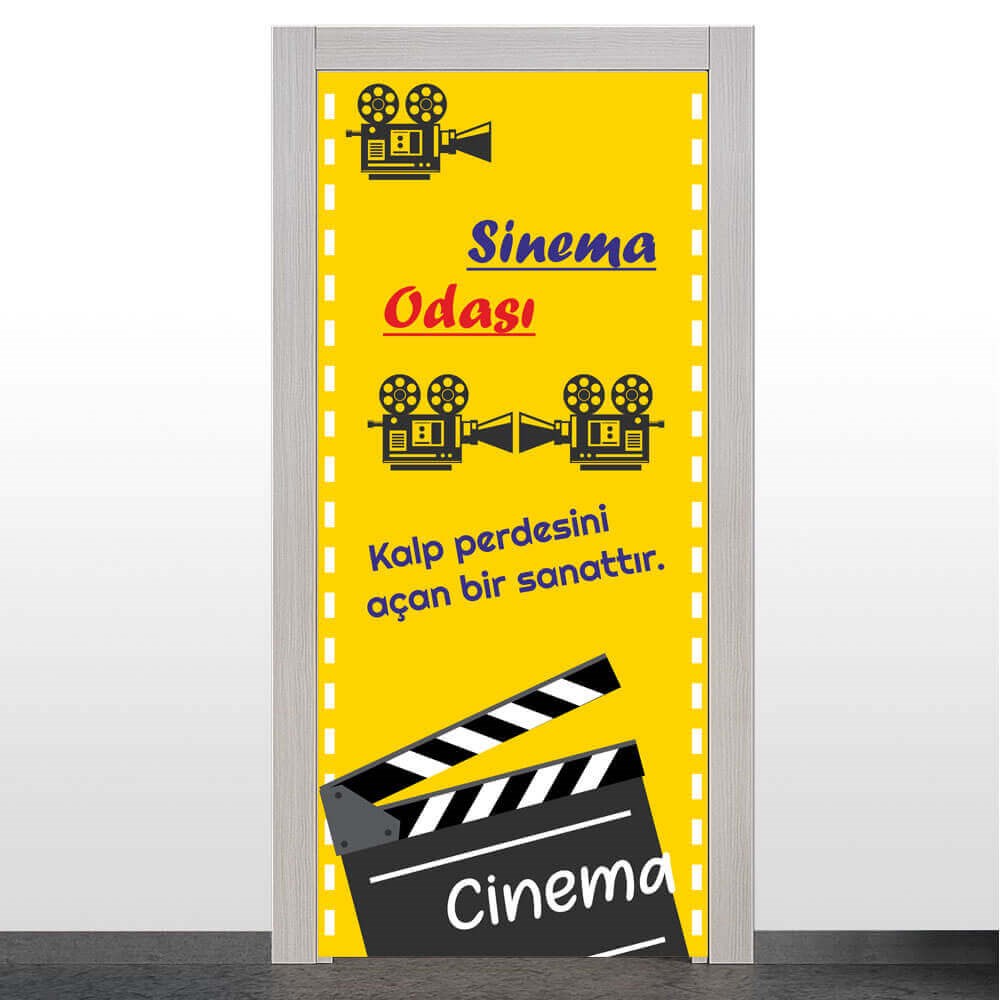 Kalp Perdesini Açan Bir Sanattır  ( Sinema Odası Kapı Giydirme )