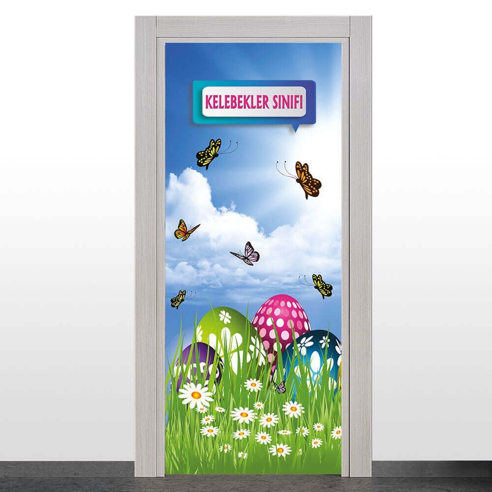 Kelebekler Sınıfı Kapı Giydirme