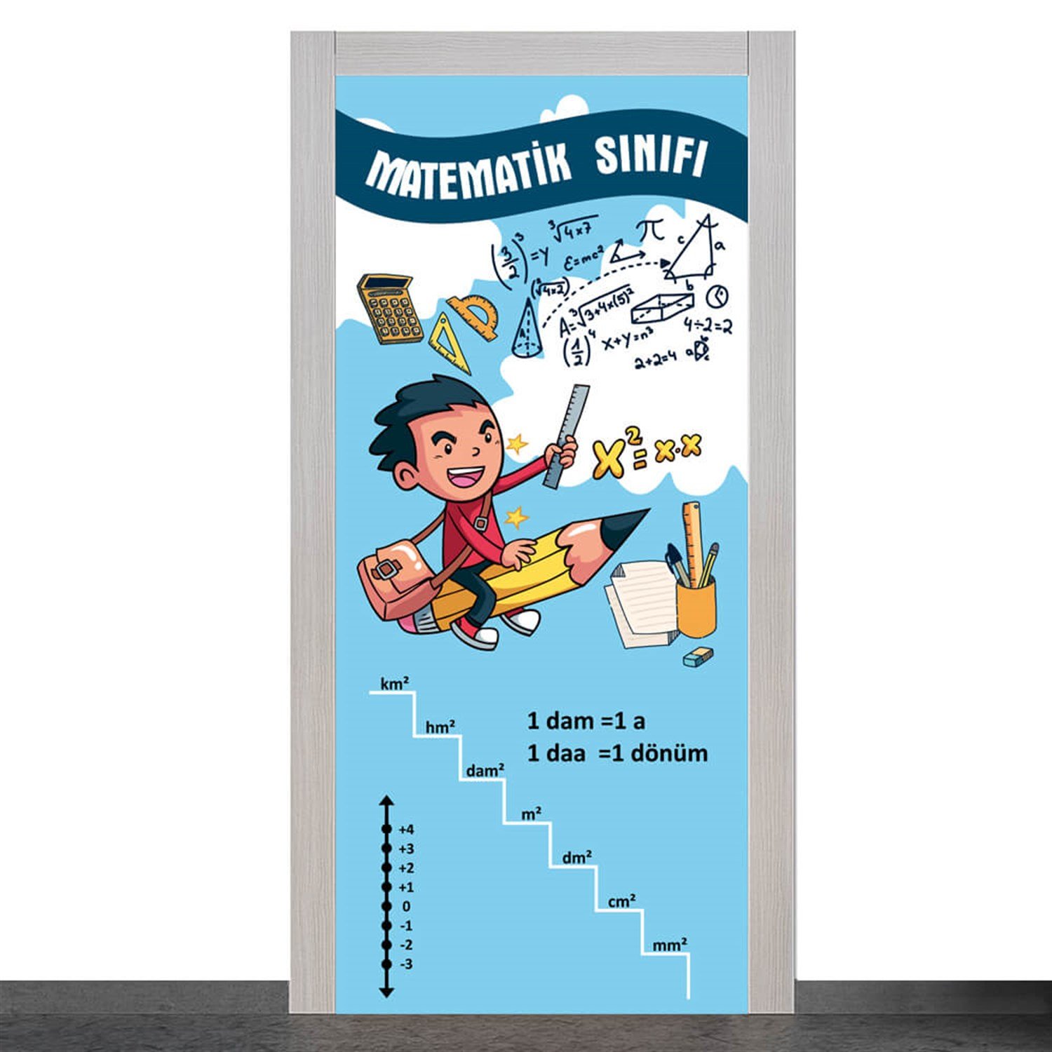 Matematik Dersliği Kapı Giydirme