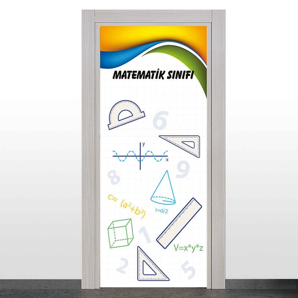 Matematik Sınıfı Kapı Giydirme