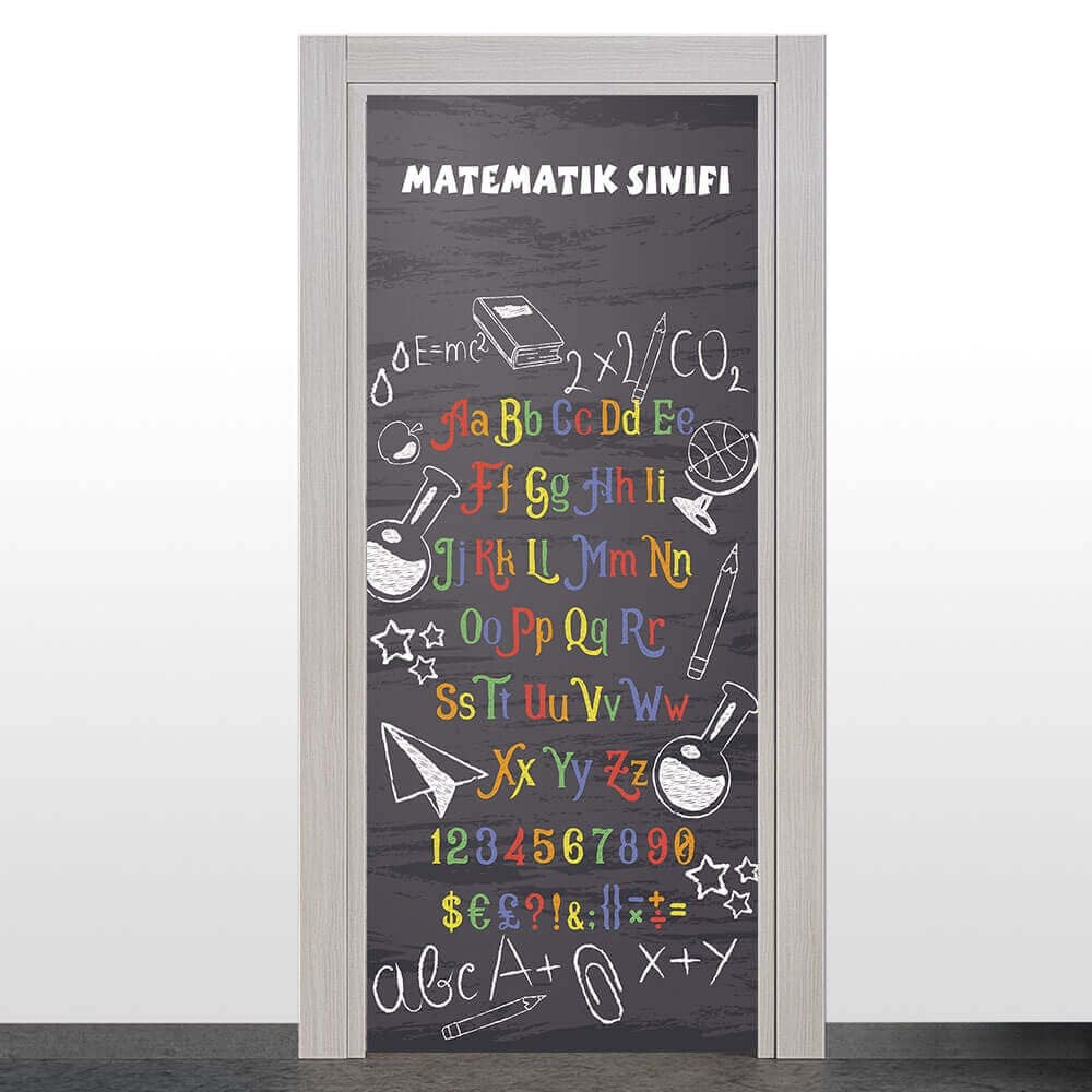 Matematik Sınıfı Kapı Giydirme