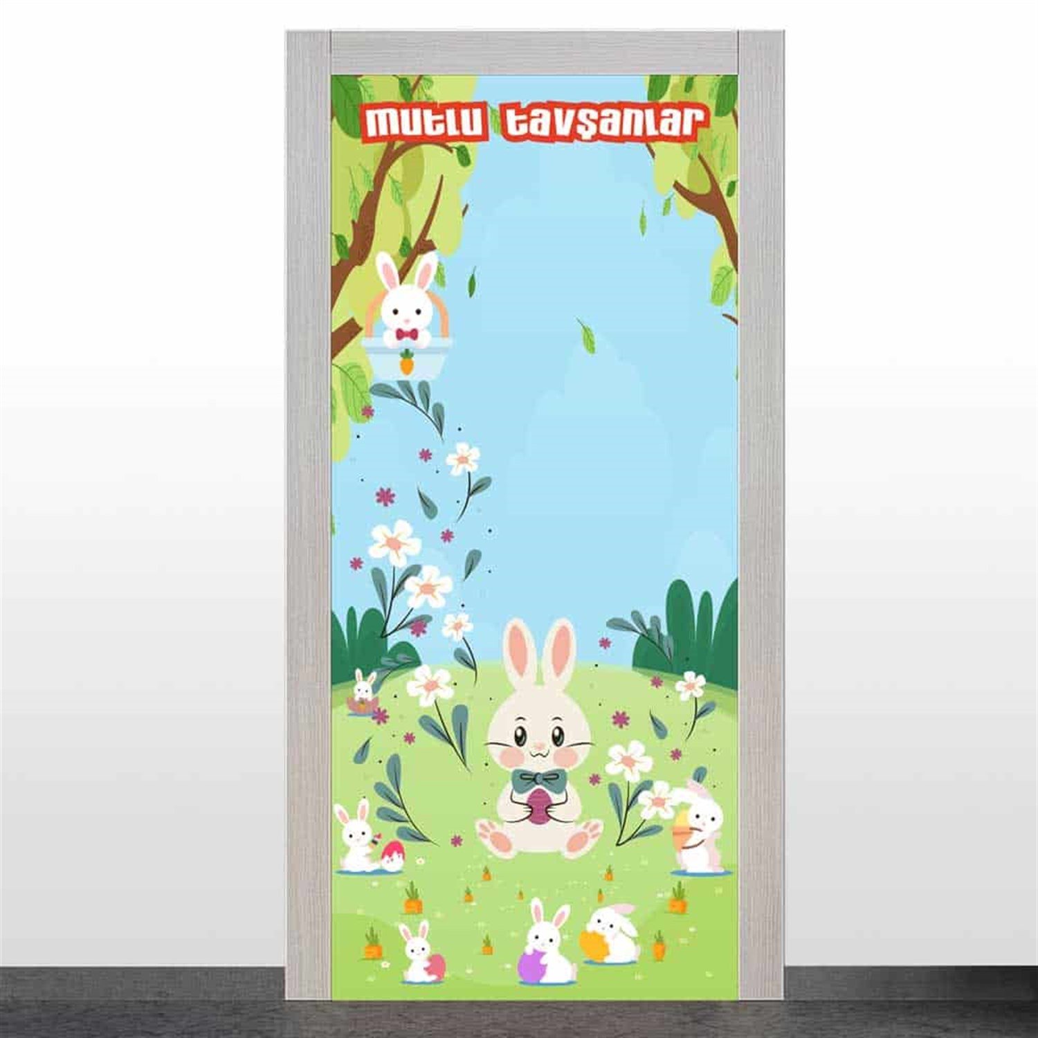 Minik Tavşanlar Kapı Giydirme