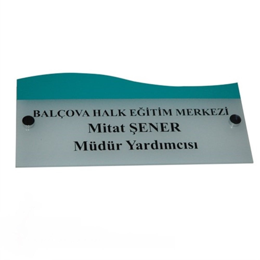 Okul Kapı İsimliği (Pleksi - 12x25cm)